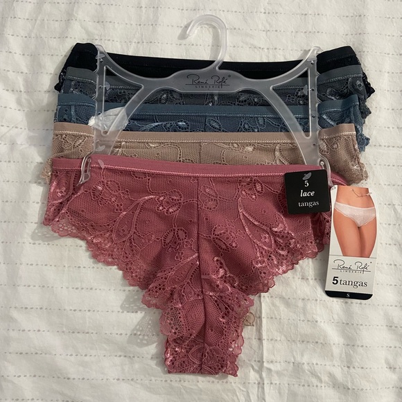 NWT Rene Rofe 5 Lace Thong Set - Picture 1 of 6